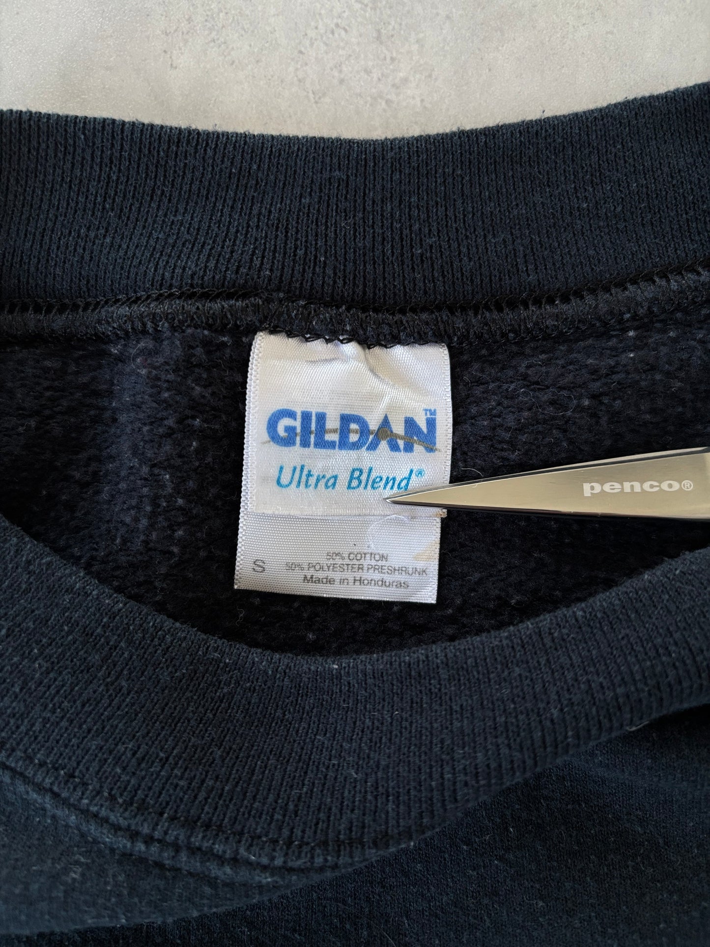 00s GILDAN ULTRA BLEND カレッジロゴスウェット