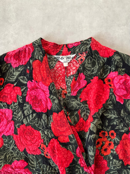 フラワー柄シャツ