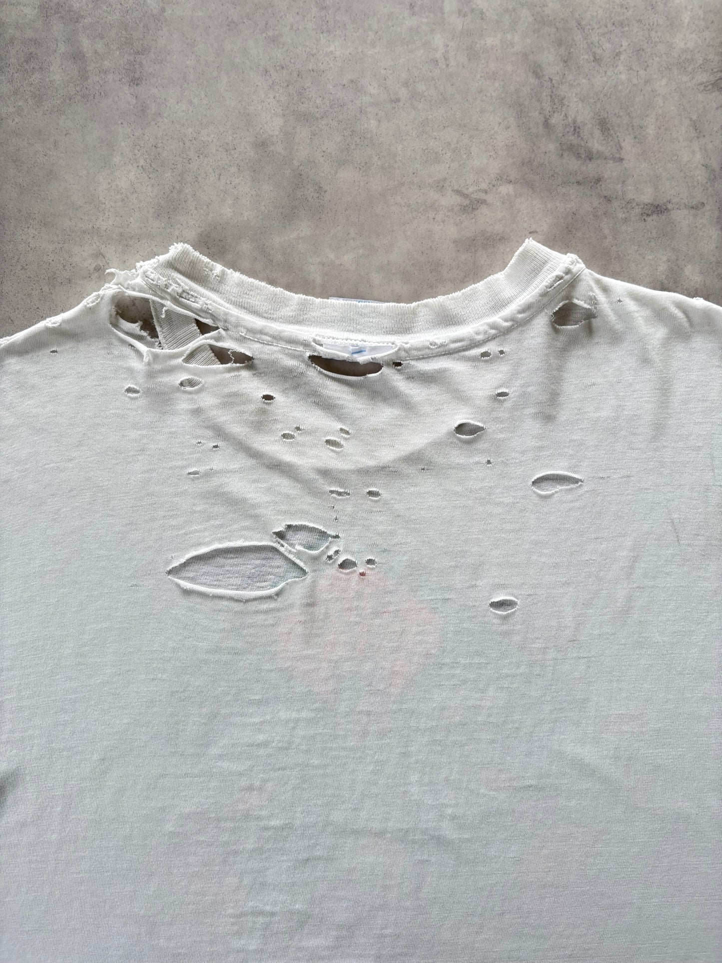 90s Hanes プリントtシャツ（ボロ）Made in U.S.A