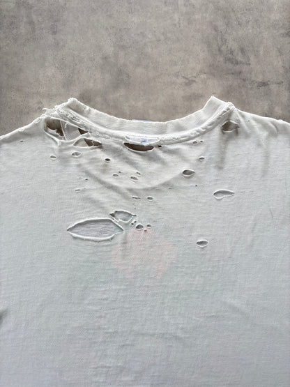 90s Hanes プリントtシャツ（ボロ）Made in U.S.A
