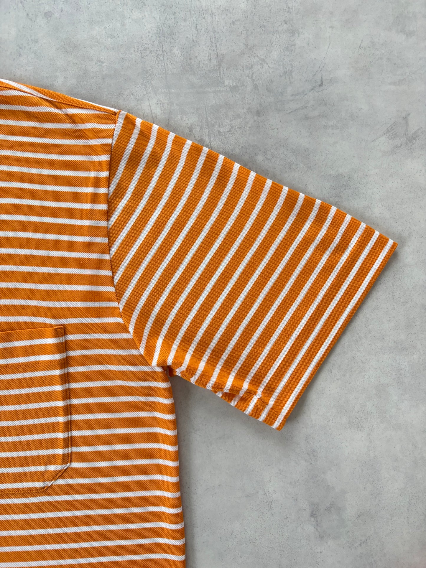 90s HERMÈS ポロシャツ Made in Italy（オレンジ）