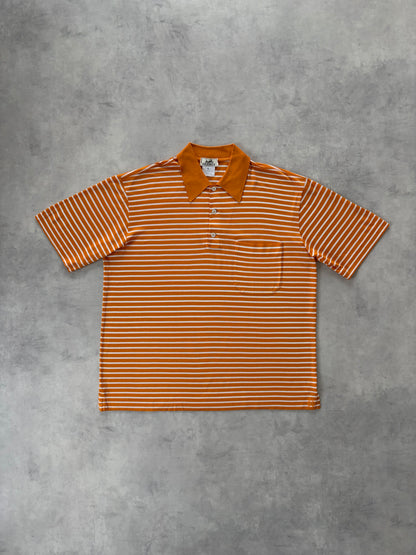90s HERMÈS ポロシャツ Made in Italy（オレンジ）