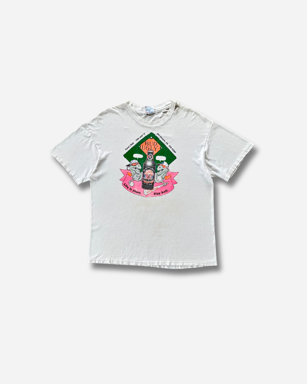 90s Hanes プリントtシャツ（ボロ）Made in U.S.A