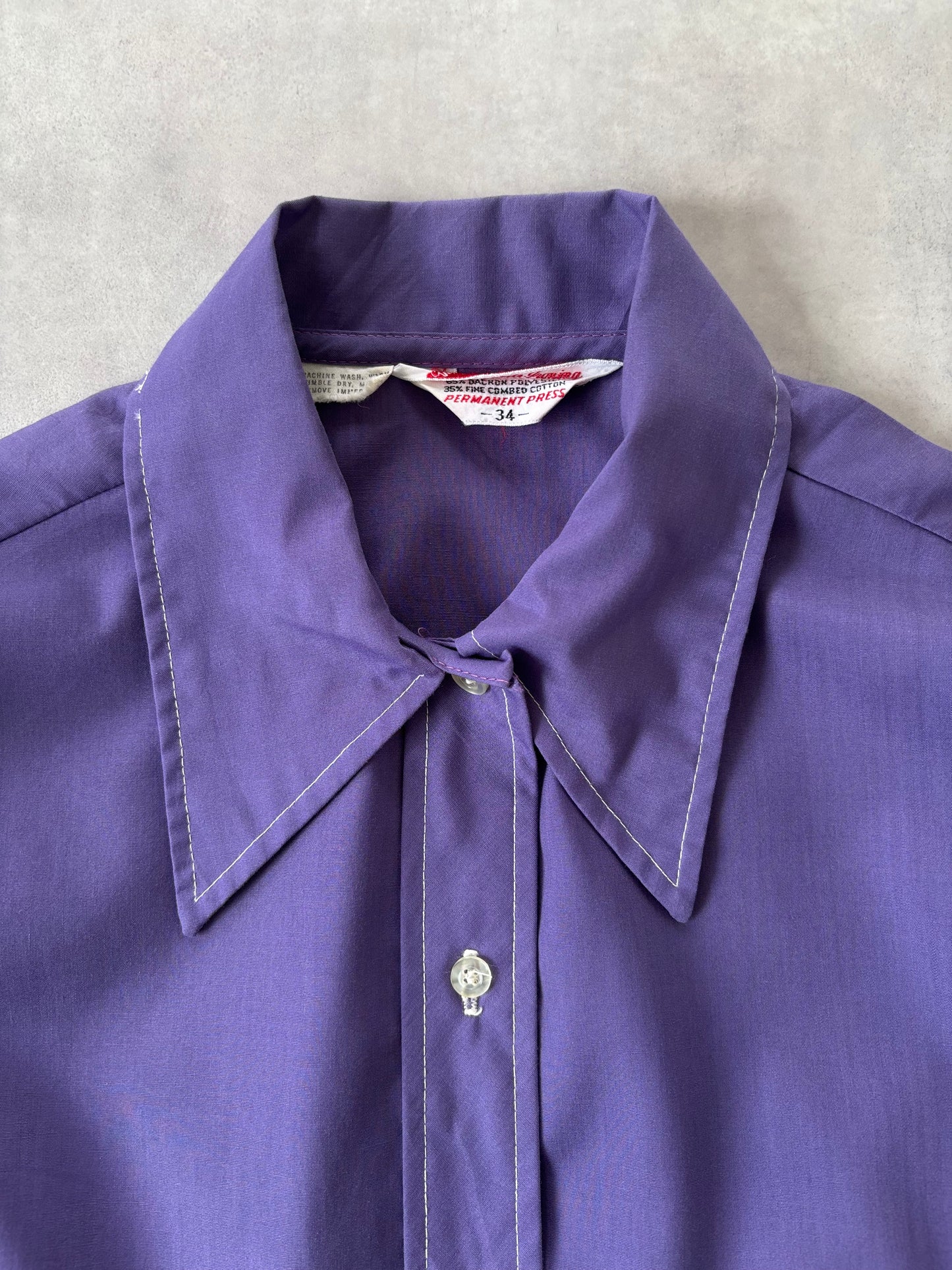 70s クラシカルシャツ Made in U.S.A.（パープル）