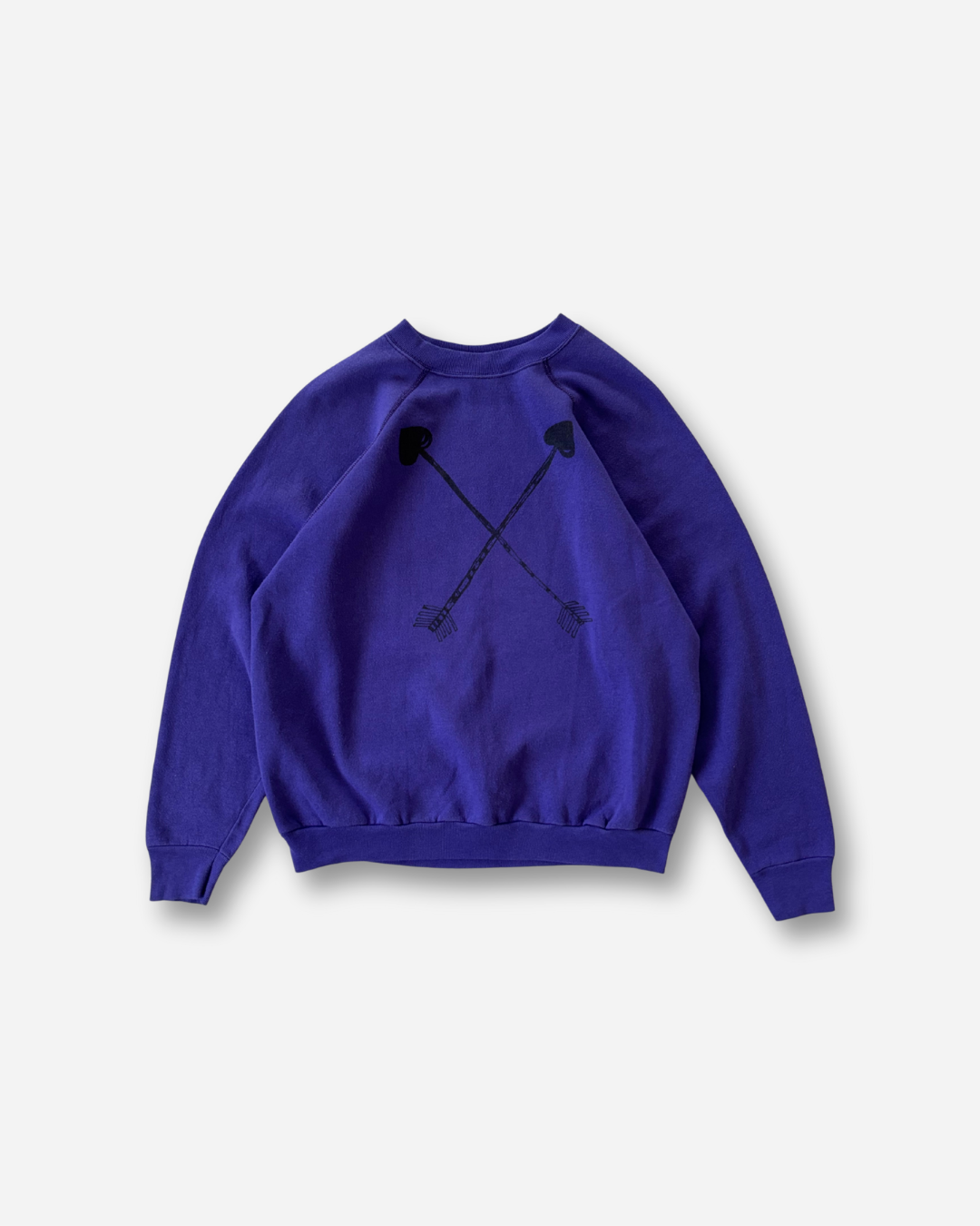 90s TULTEX ラグランスリーブスウェット Made in USA（パープル）