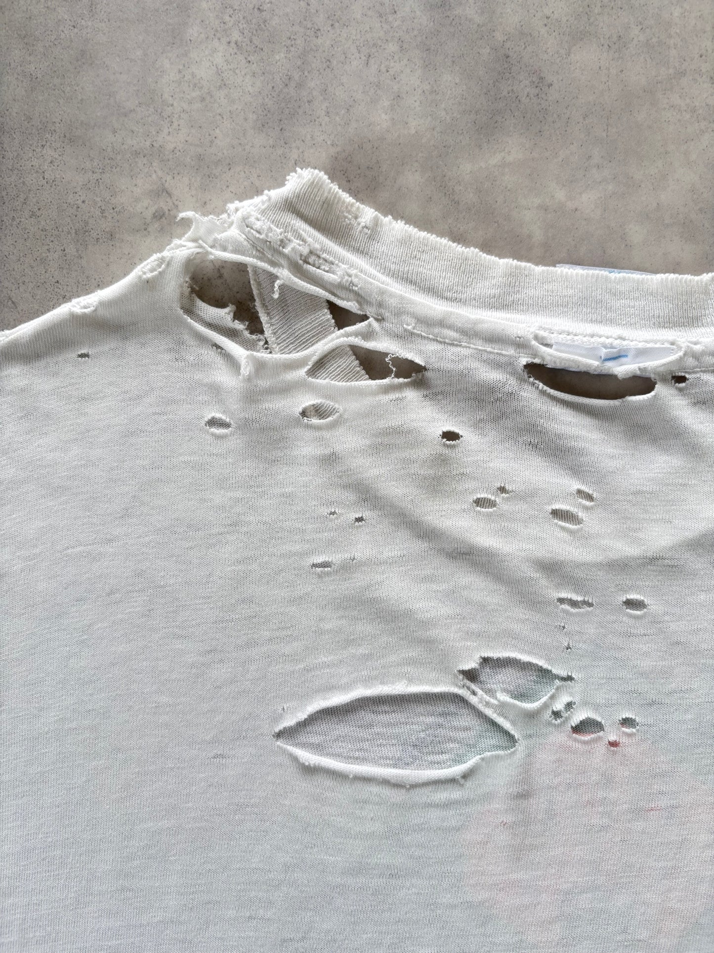 90s Hanes プリントtシャツ（ボロ）Made in U.S.A