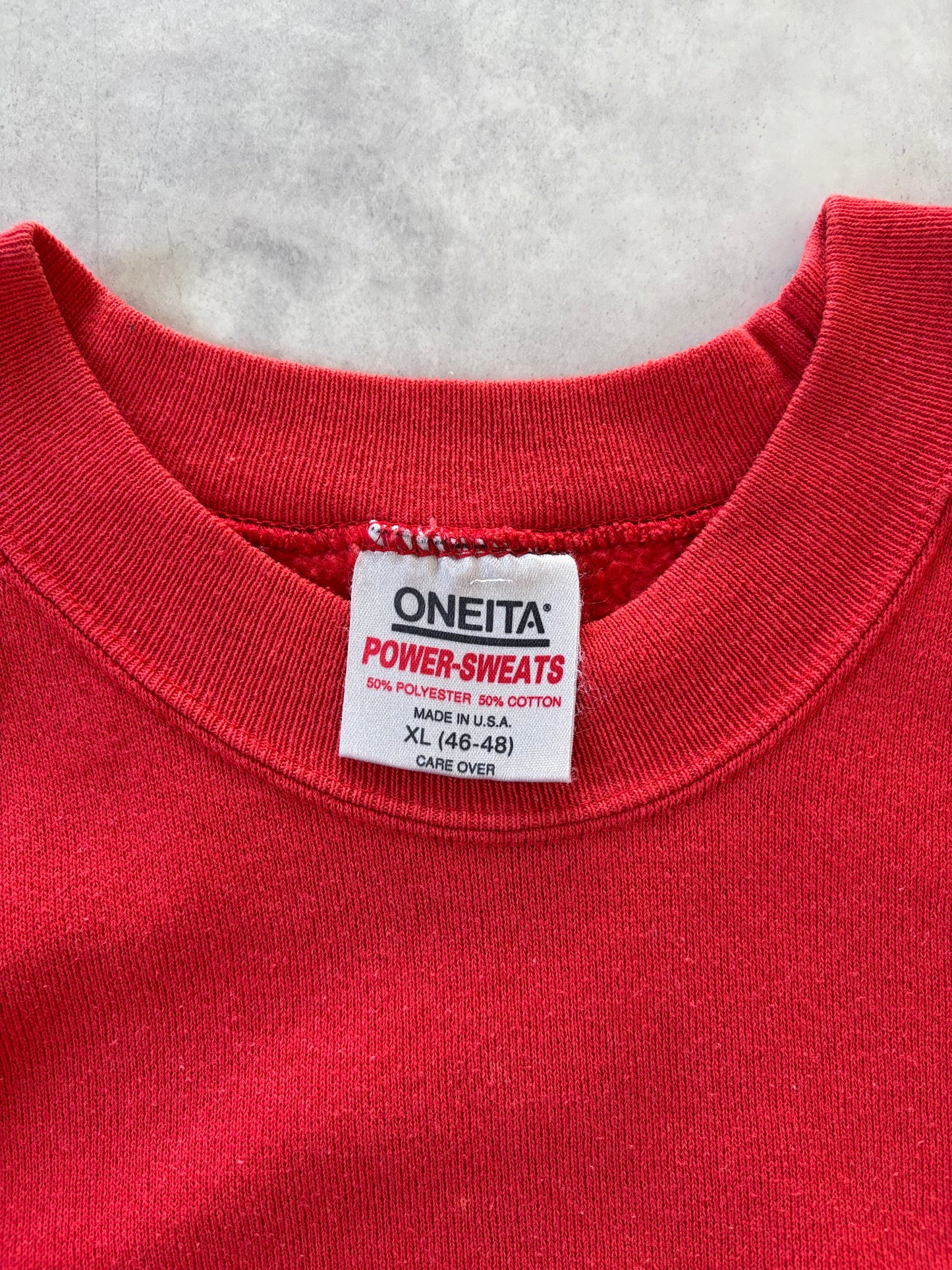 80s ONEITA ラグランスリーブスウェット（レッド）