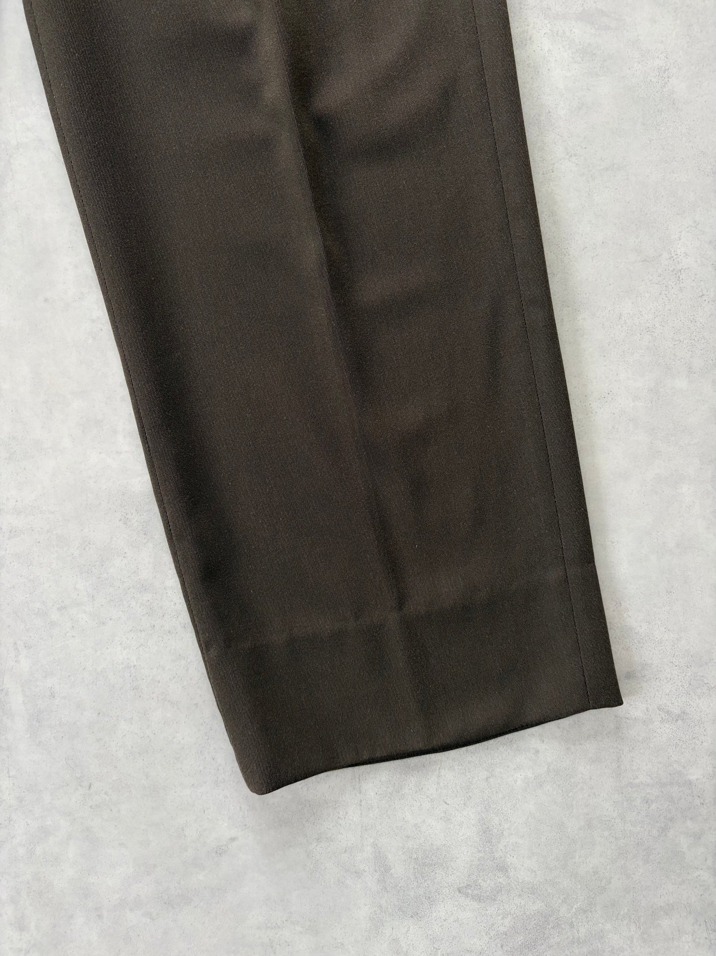 80s Loro Piana 2タック トラウザーズ（ブラウン）