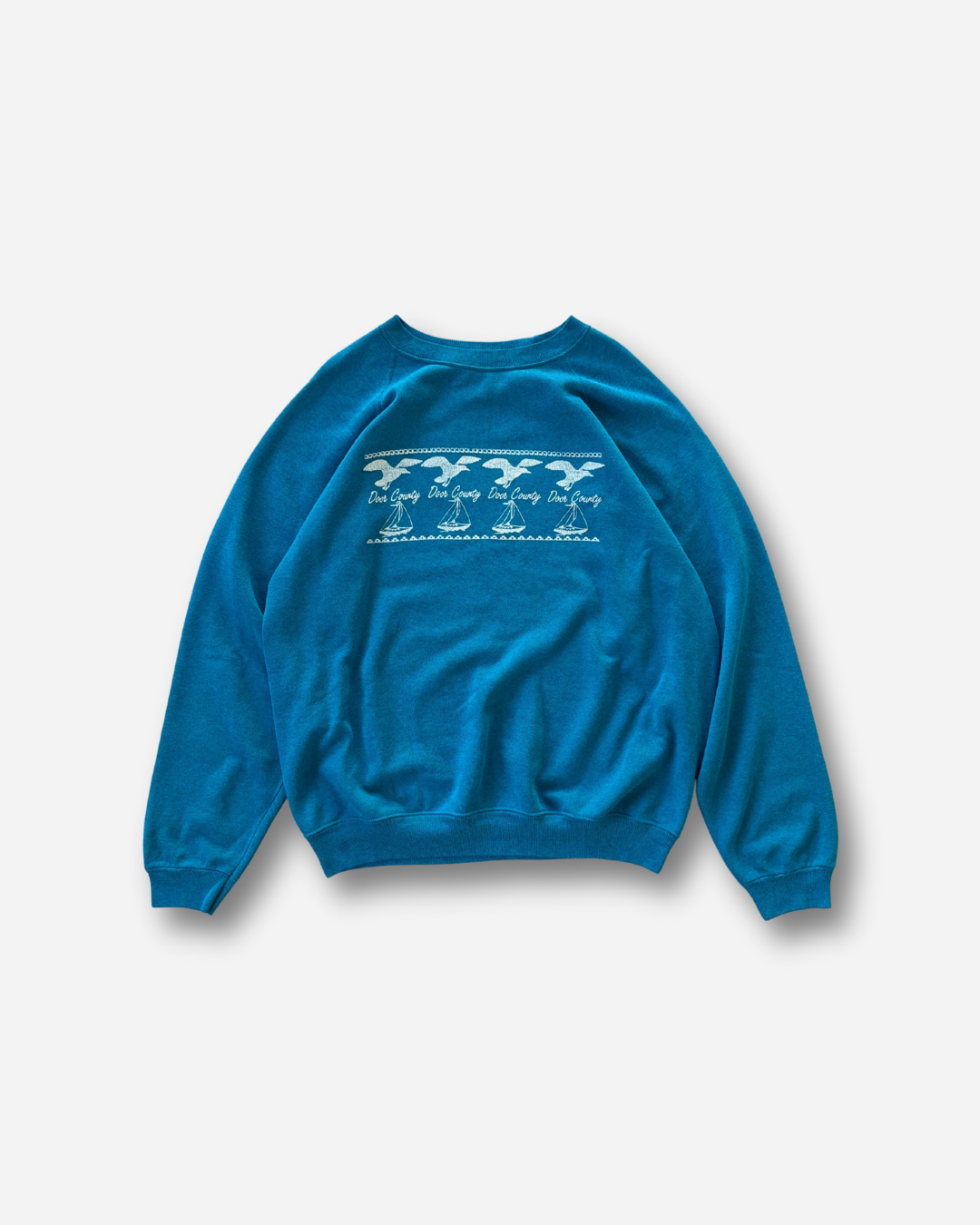 80s Hanes ラグランスリーブスウェット（ブルー）