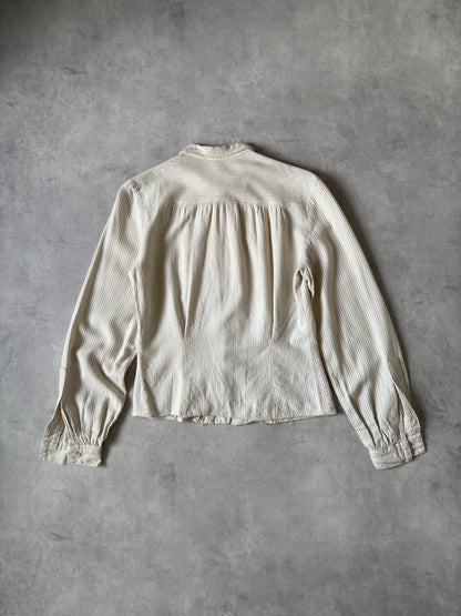 50–60s ストライプシャツ（生成り）