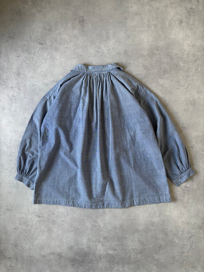 〈Special〉40s ブッチャースモック インディゴハウンドトゥース