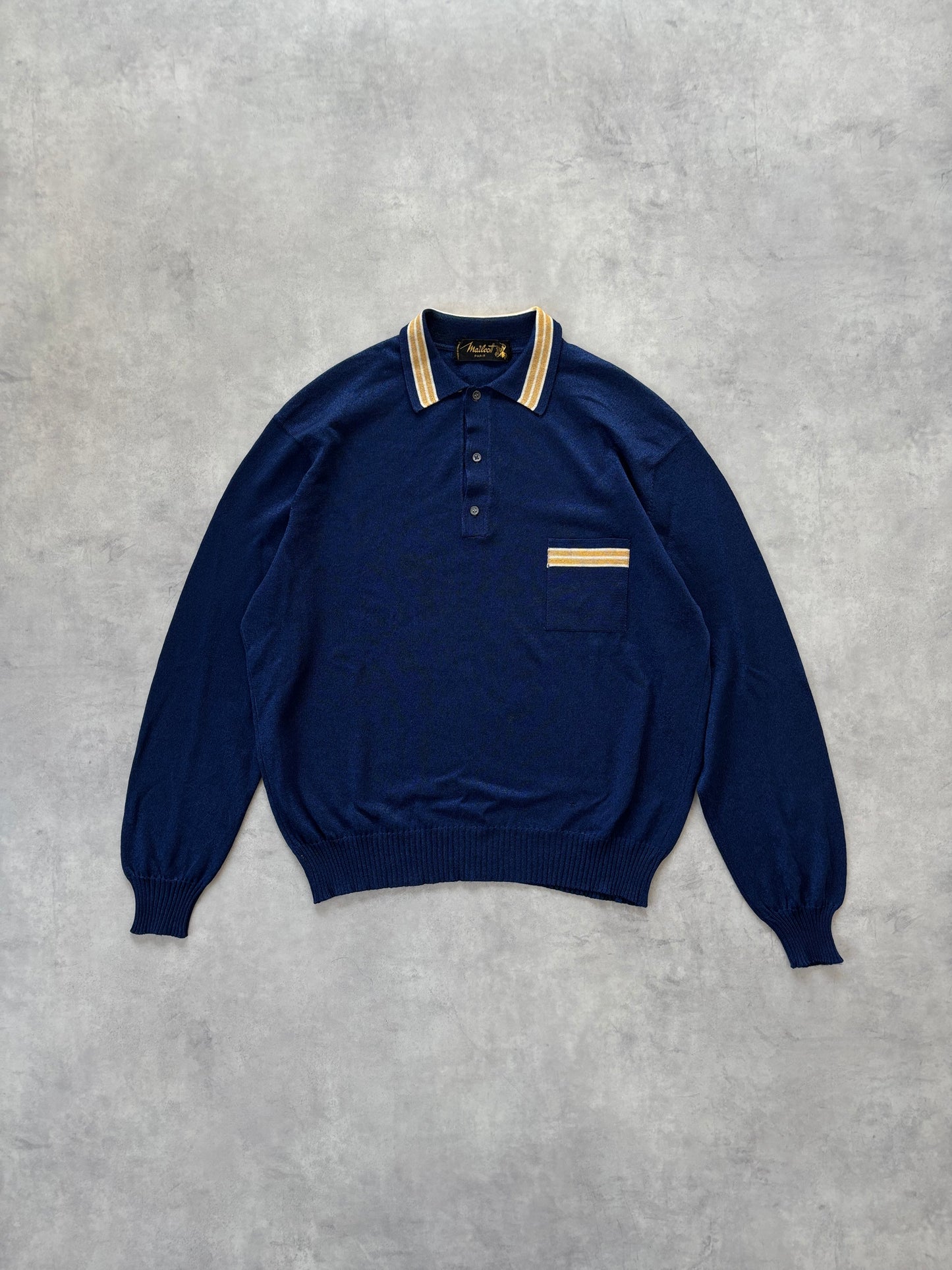 70s Mailcott ニットポロシャツ