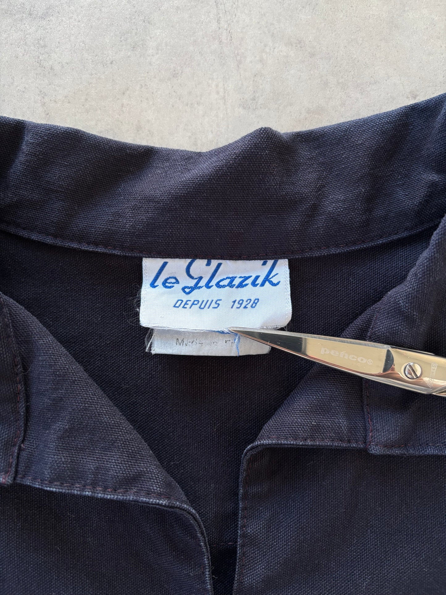 80s LE GLAZIK フィッシャーマンスモック（ネイビー）