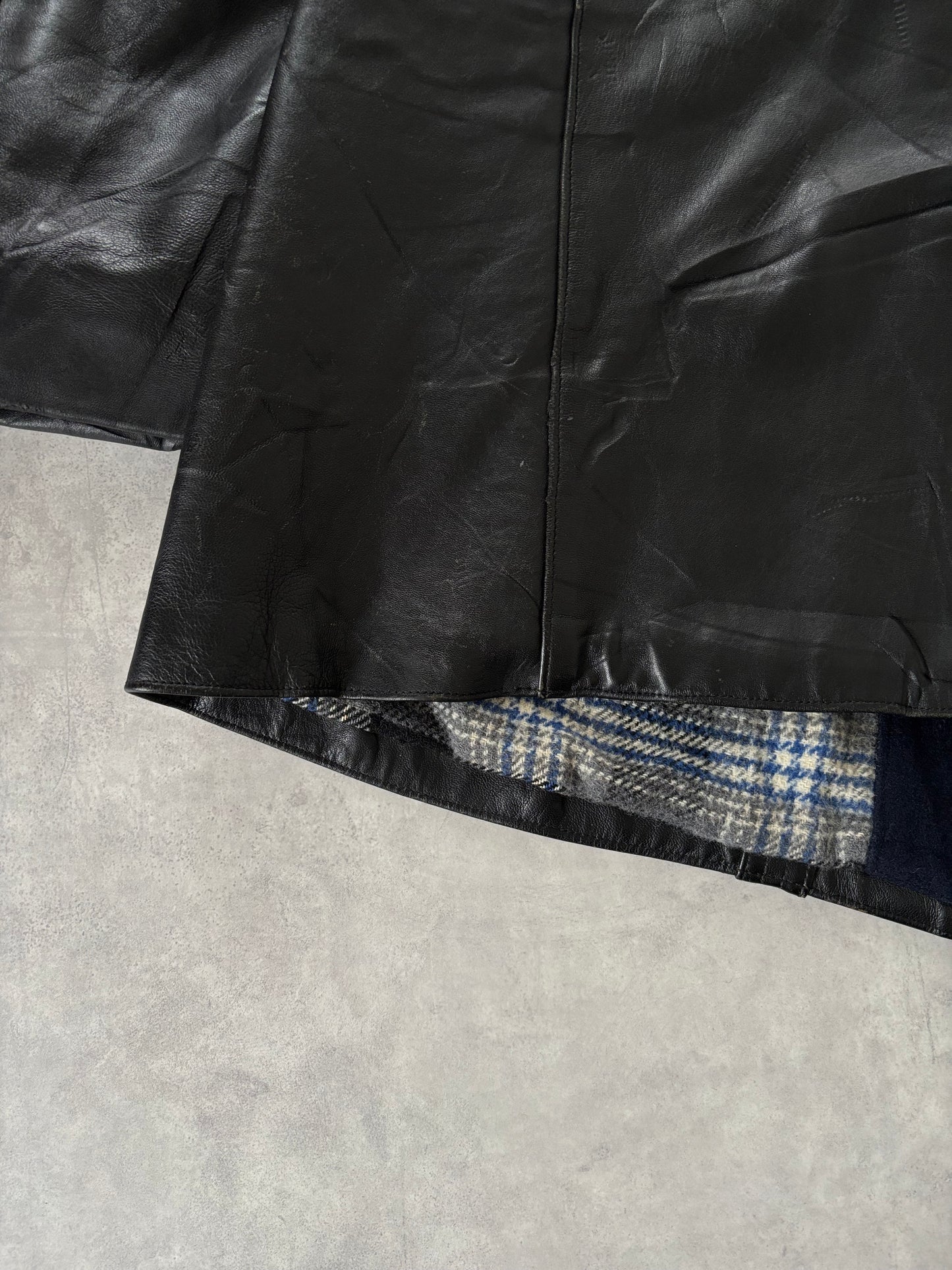 〈Special〉40-50s コルビジェジャケット ダブルブレストレザージャケット（ウール襟）