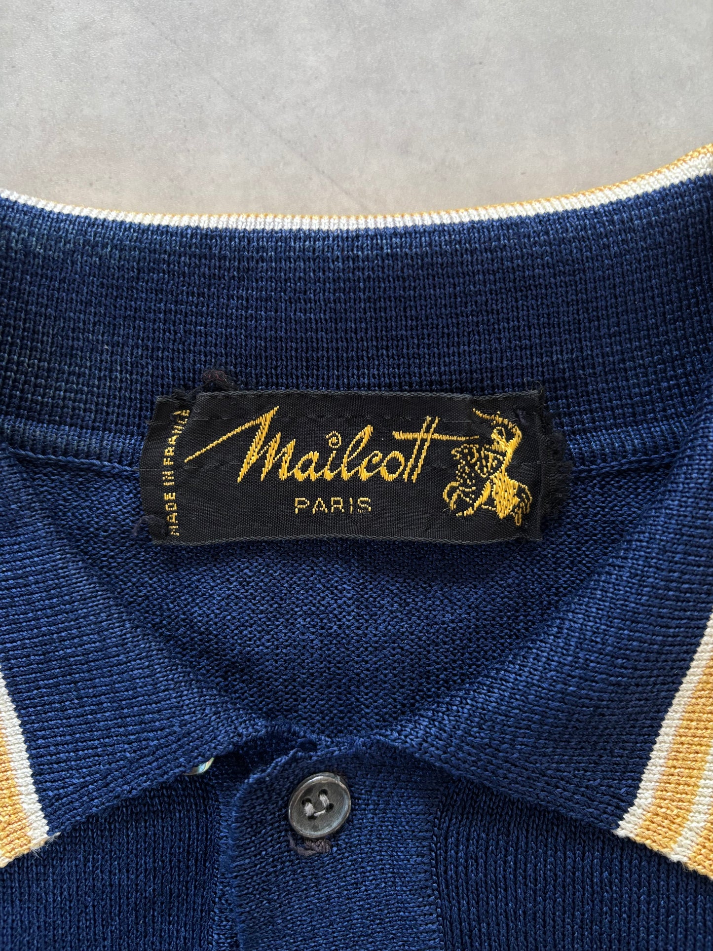 70s Mailcott ニットポロシャツ