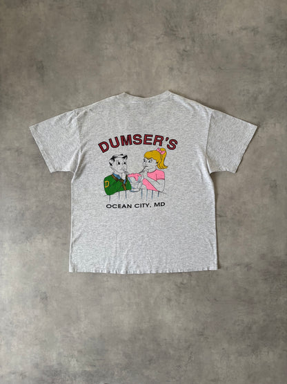 90s DELTA プリントtシャツ Made in U.S.A.