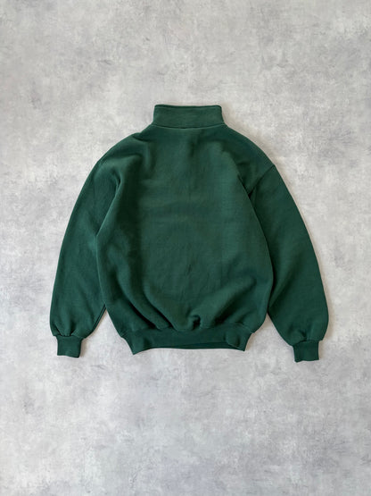 90〜00s / ハーフジップスウェット グリーン