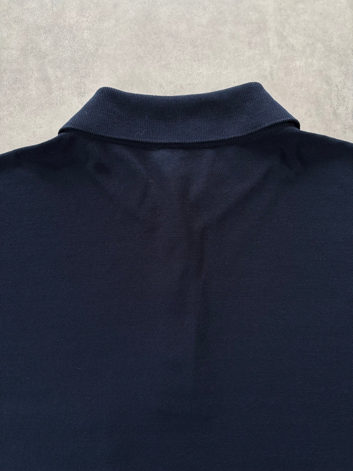 90s HERMÈS ポロシャツ Made in Italy（ネイビー）