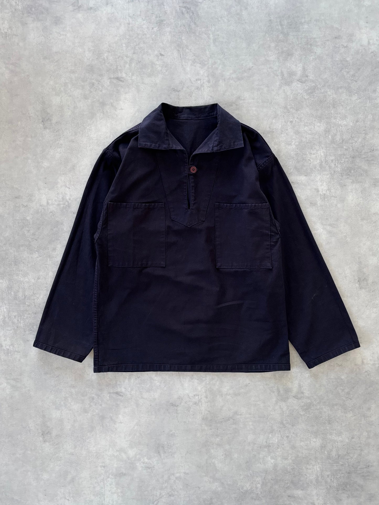 80s LE GLAZIK フィッシャーマンスモック（ネイビー）