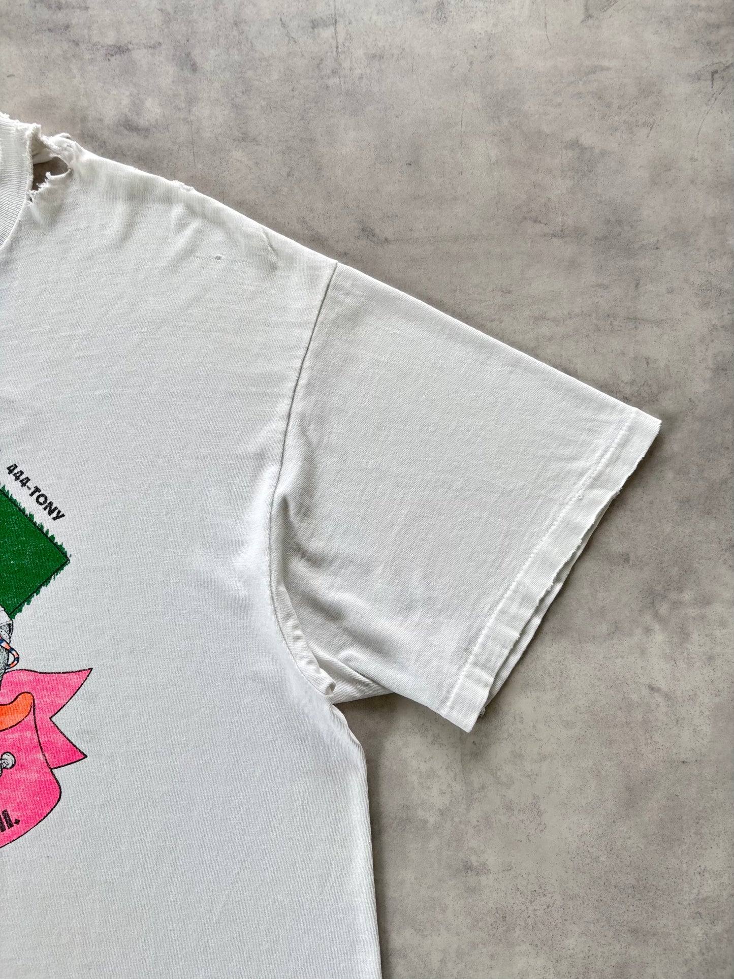 90s Hanes プリントtシャツ（ボロ）Made in U.S.A