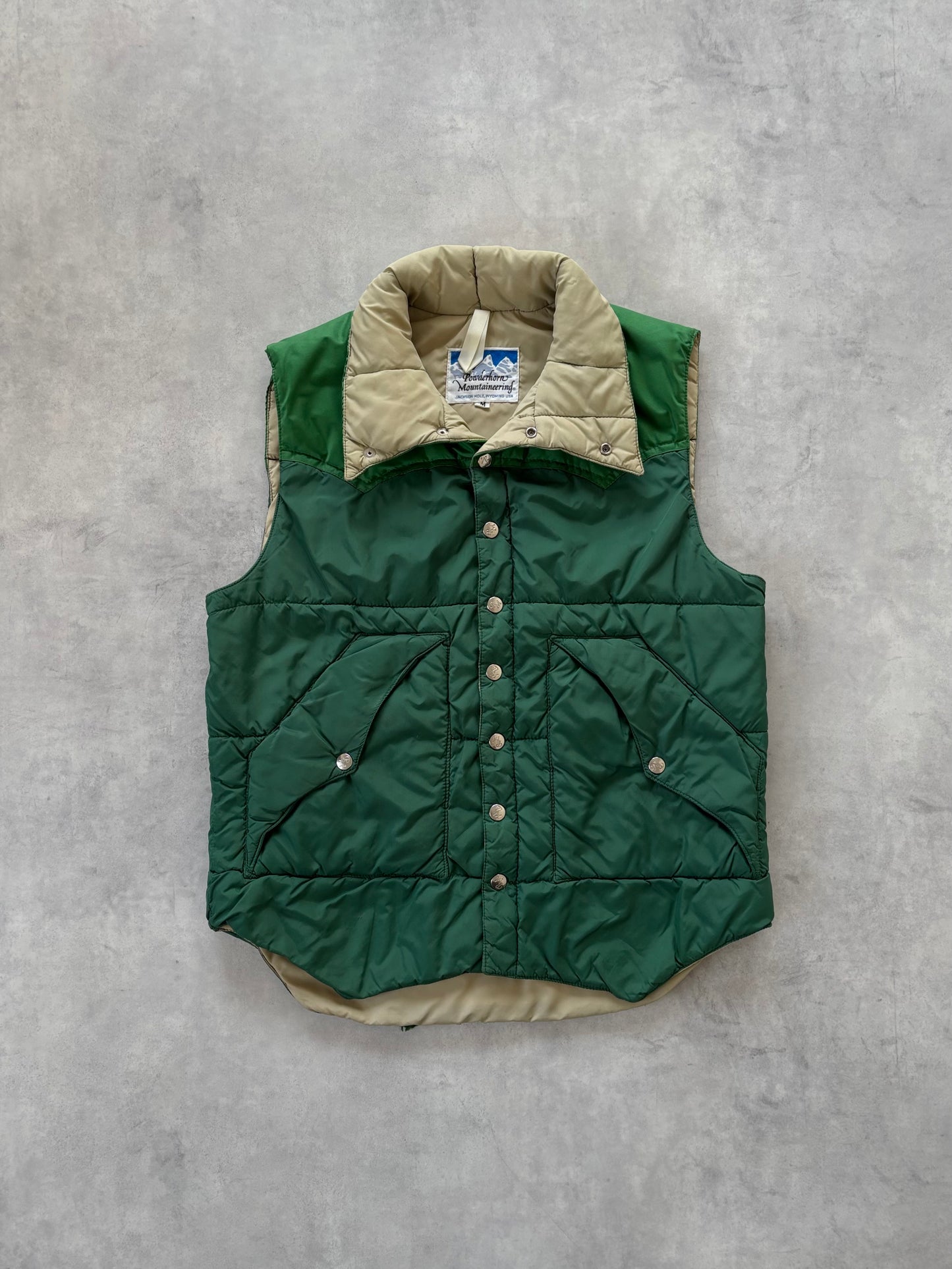 70s Powderhorn Mountaineering ベスト（グリーン）