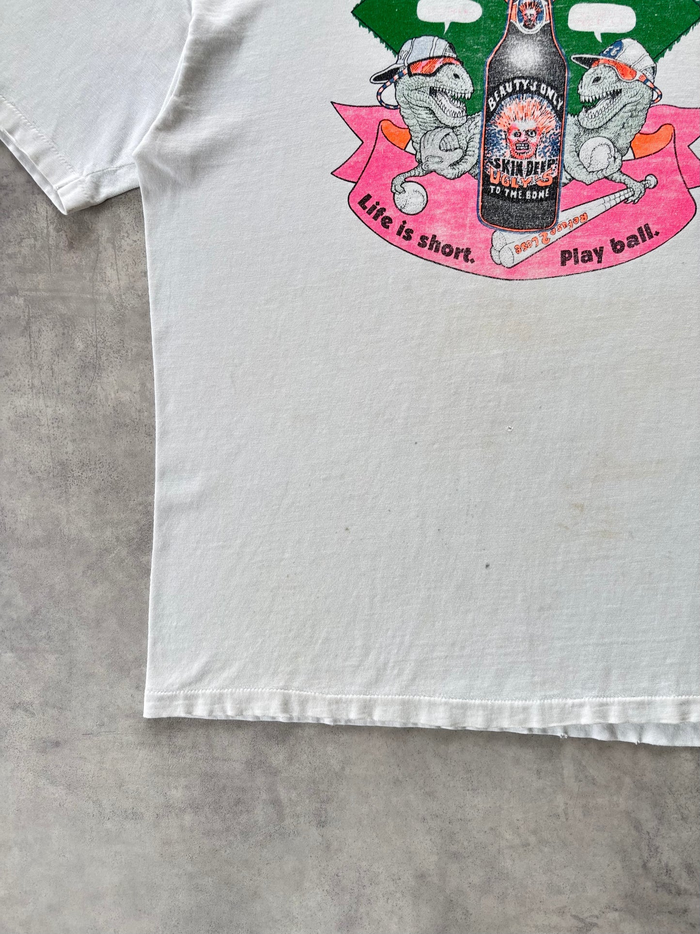 90s Hanes プリントtシャツ（ボロ）Made in U.S.A