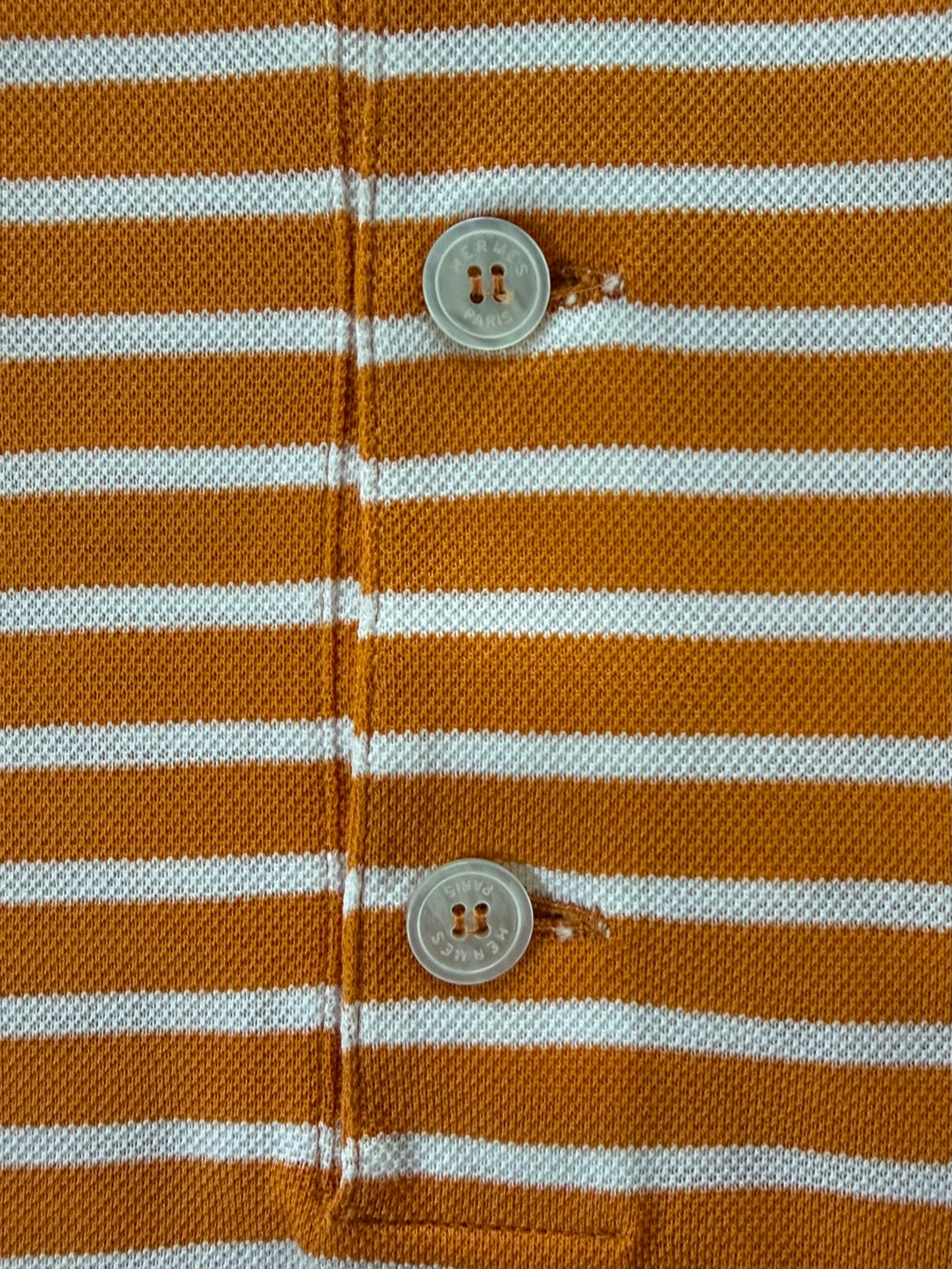 90s HERMÈS ポロシャツ Made in Italy（オレンジ）
