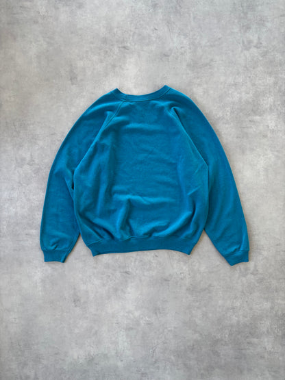 80s Hanes ラグランスリーブスウェット（ブルー）