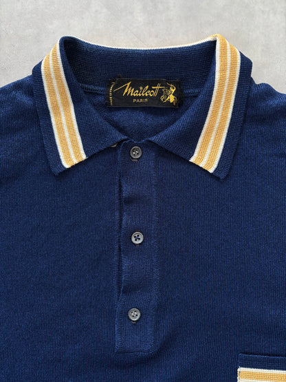 70s Mailcott ニットポロシャツ