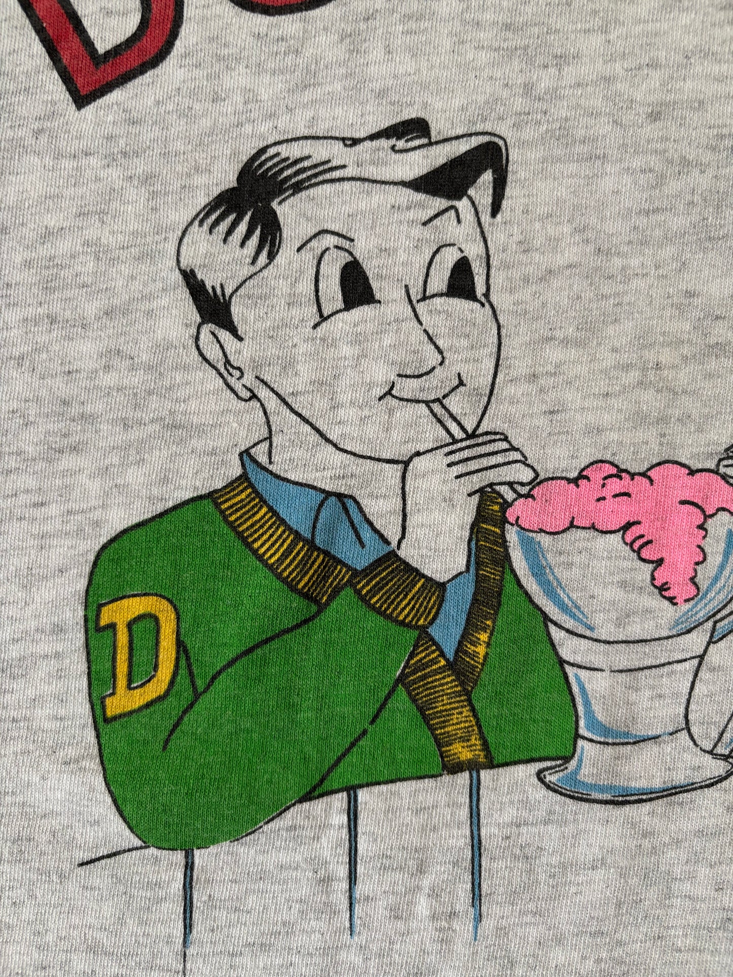 90s DELTA プリントtシャツ Made in U.S.A.