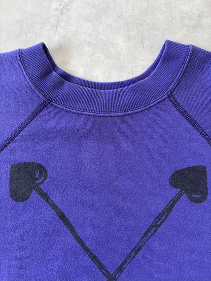 90s TULTEX ラグランスリーブスウェット Made in USA（パープル）