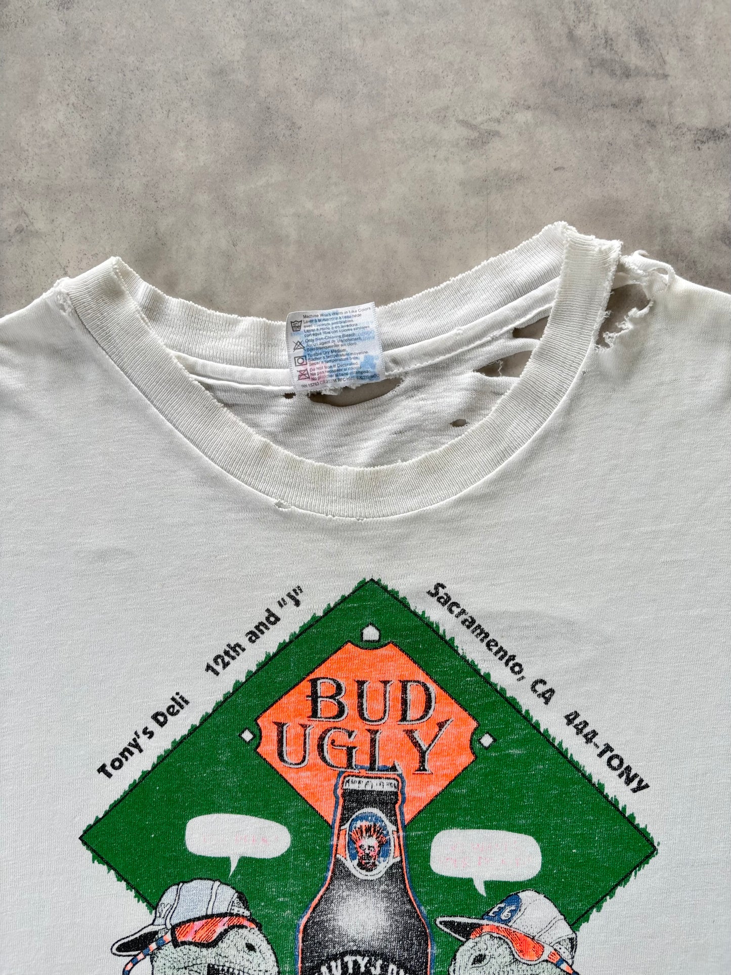 90s Hanes プリントtシャツ（ボロ）Made in U.S.A