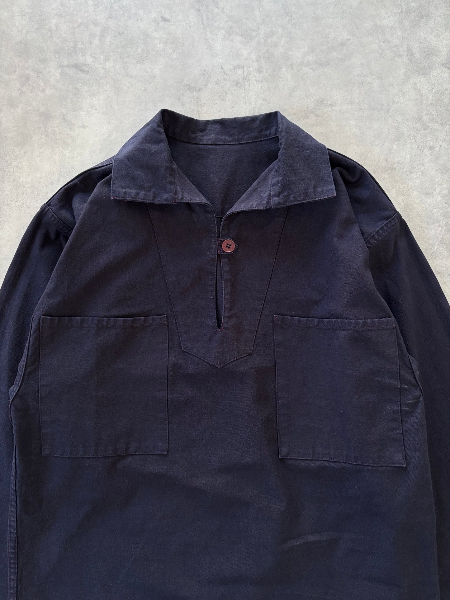 80s LE GLAZIK フィッシャーマンスモック（ネイビー）