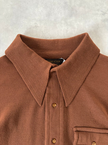 60s PENDLETON ウールニットポロ / Made in U.S.A.