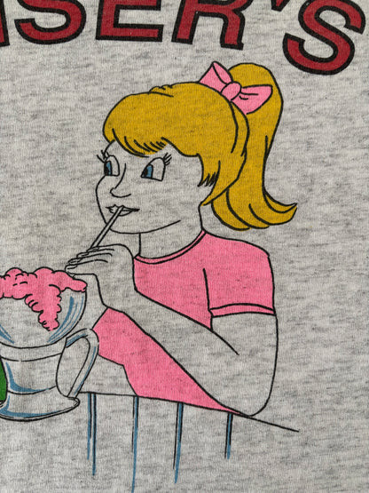 90s DELTA プリントtシャツ Made in U.S.A.
