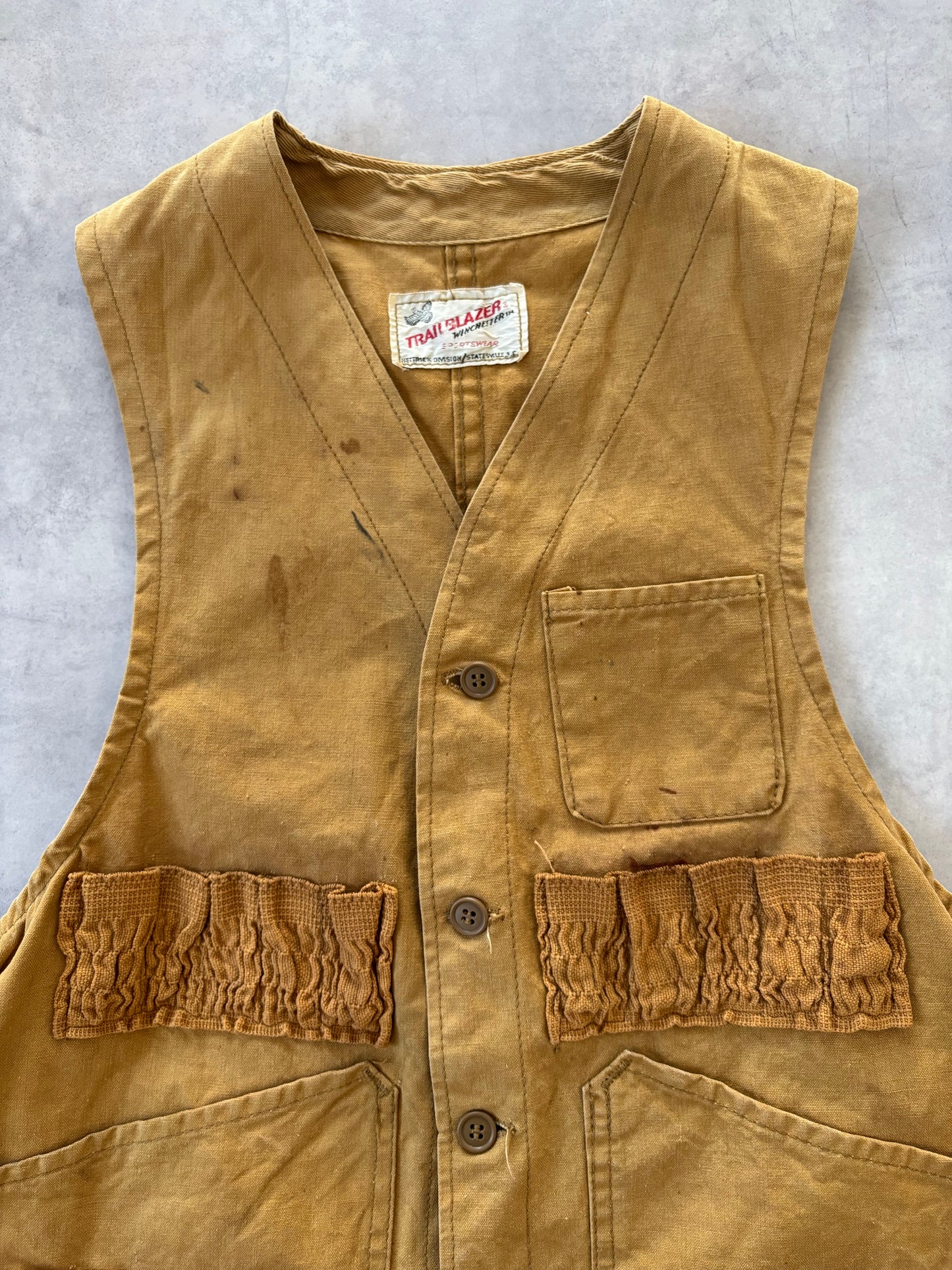 70s TRAIL BLAZER ダックハンティングベスト（ベージュ）