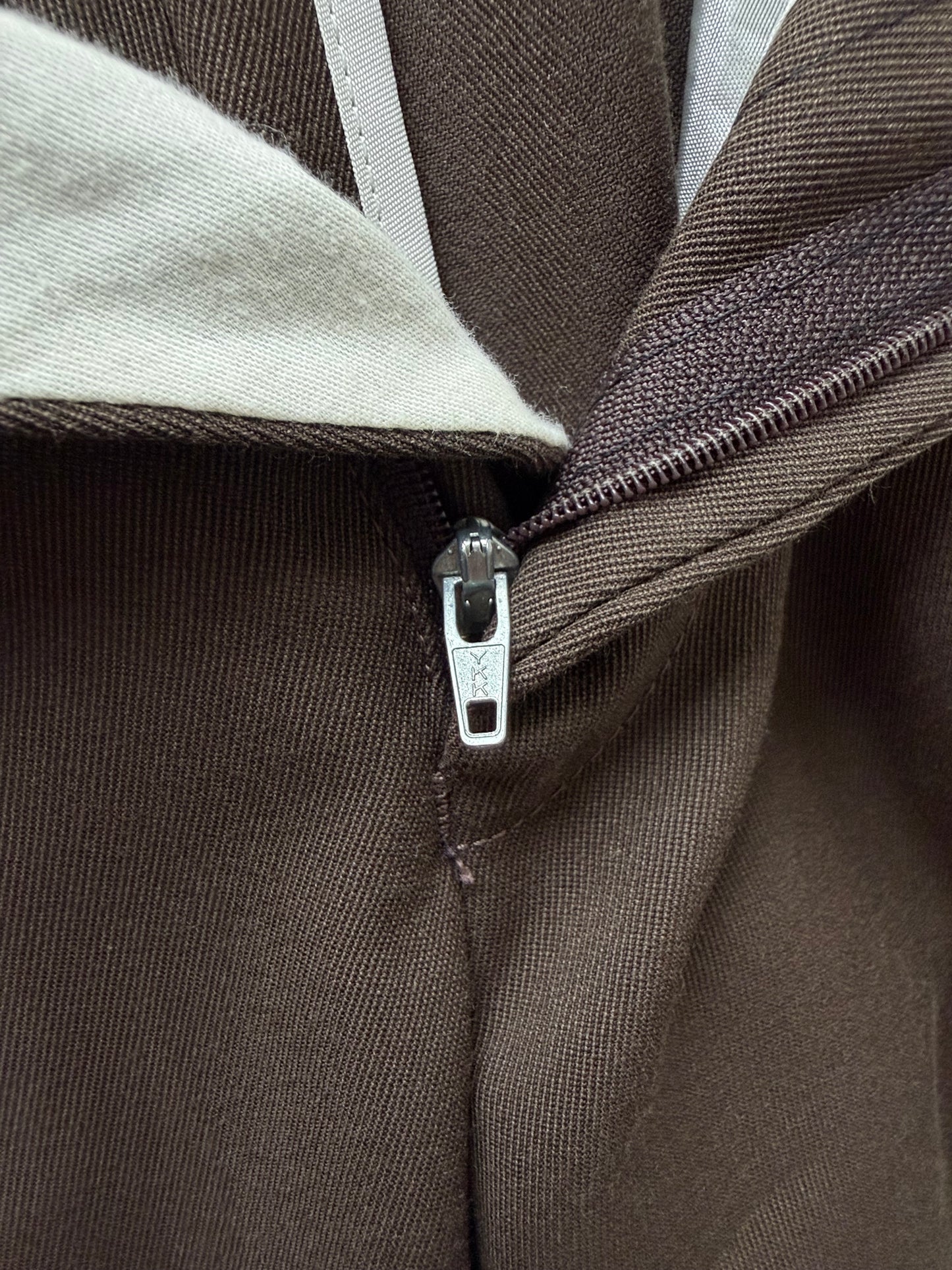 80s Loro Piana 2タック トラウザーズ（ブラウン）