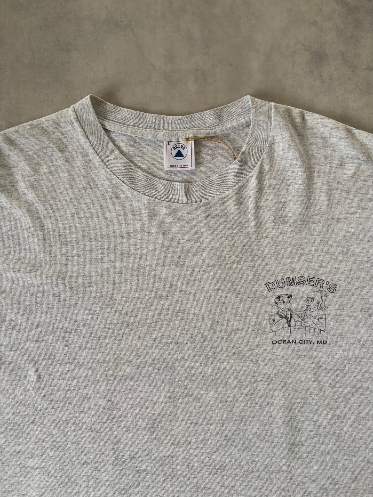 90s DELTA プリントtシャツ Made in U.S.A.