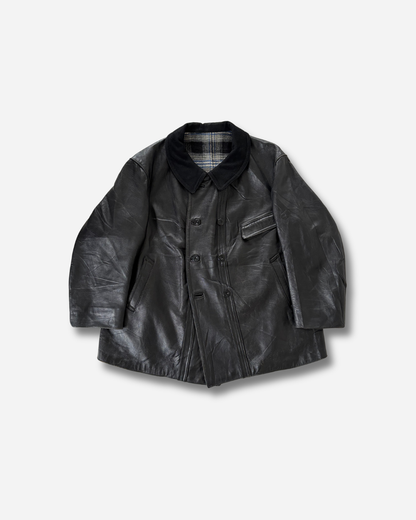 〈Special〉40-50s コルビジェジャケット ダブルブレストレザージャケット（ウール襟）